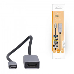 NEDIS CCGB64660BK02 Μετατροπέας USB 3.2 Gen 1x1 Type-C αρσ. σε HDMI θηλ., 0.20m, σε μαύρο χρώμα. - NEDIS