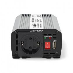 NEDIS PIM60012FGY Inverter 600W/12V, με έξοδο ημιτονικής κυματομορφής που μετατρέπει την τάση από μπαταρίες 12VDC σε 230VAC. - NEDIS