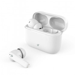 NEDIS HPBT2425WT Bluetooth ακουστικά handsfree με θήκη φόρτισης και λειτουργία environmental noise cancelling (ENC), σε λευκό χρώμα. - NEDIS
