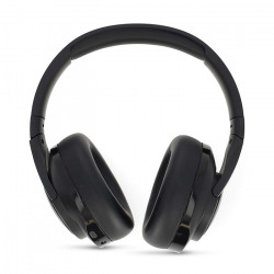 NEDIS HPBT6024BK Ασύρματα over-ear ακουστικά με σύνδεση Bluetooth, μικρόφωνο και υβριδική λειτουργία ακύρωσης θορύβου, σε μαύρο χρώμα. - NEDIS