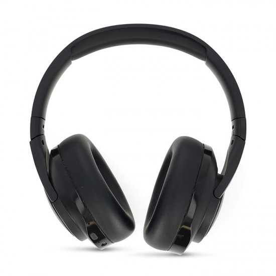 NEDIS HPBT6024BK Ασύρματα over-ear ακουστικά με σύνδεση Bluetooth, μικρόφωνο και υβριδική λειτουργία ακύρωσης θορύβου, σε μαύρο χρώμα. - NEDIS