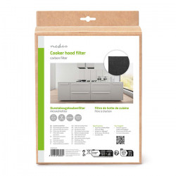 NEDIS CHFI212CA Universal φίλτρο άνθρακα για απορροφητήρα 57 x 47cm, σε μαύρο χρώμα. - NEDIS