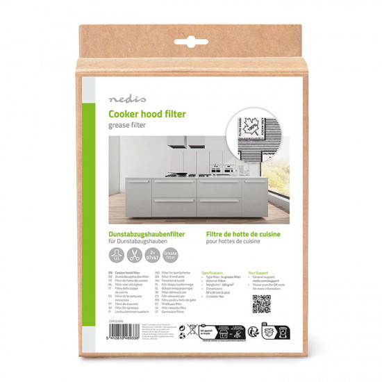 NEDIS CHFI210MI Φίλτρο για απορροφητήρα 57 x 47cm. - NEDIS