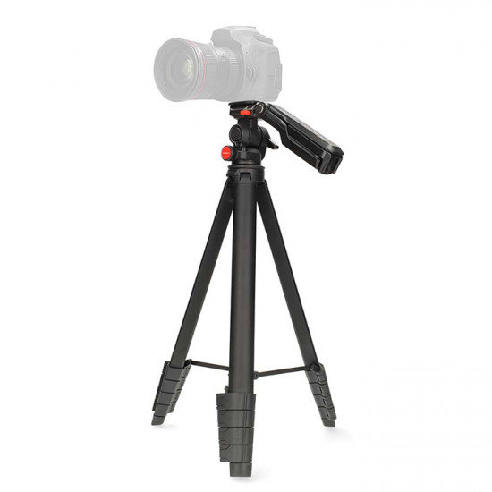NEDIS TPOD2600BK Τρίποδο αλουμινίου με max. ύψος 154cm για φωτογραφικές μηχανές και smartphones. - NEDIS