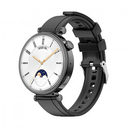 XO GT4 BLACK Smartwatch με οθόνη AMOLED 1.32