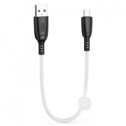 XO NB247 Καλώδιο USB High-Speed Α αρσ. - MICRO USB αρσ., 25cm σε λευκό χρώμα - XO