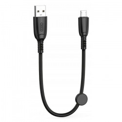 XO NB247 Καλώδιο USB High-Speed Α αρσ. -  MICRO USB αρσ., 0.25m σε μαύρο χρώμα - XO