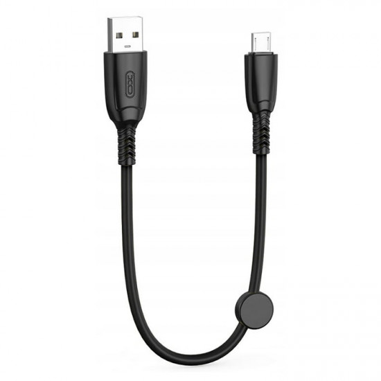 XO NB247 Καλώδιο USB High-Speed Α αρσ. -  MICRO USB αρσ., 0.25m σε μαύρο χρώμα - XO