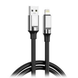 XO NB251 Καλώδιο USB High-Speed Α αρσ. - Lightning αρσ., 1.00m σε μαύρο χρώμα - XO