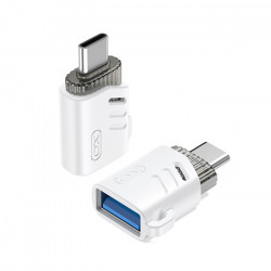 XO NB256B Αντάπτορας USB High-Speed type-C αρσ. - USB-Α θηλ., σε λευκό χρώμα - XO