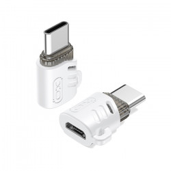 XO NB256G Αντάπτορας USB High-Speed type-C αρσ. θηλ. - Micro USB θηλ., σε λευκό χρώμα - XO