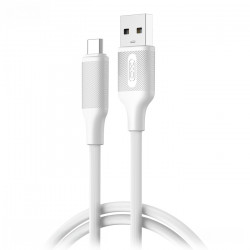 XO NB265 Καλώδιο USB High-Speed A αρσ. - USB Type-C αρσ. 15W, 1.00m σε λευκό χρώμα - XO