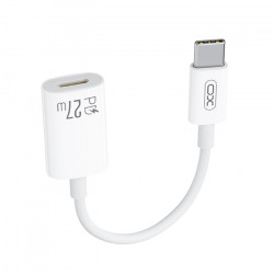 XO NB-R268A Καλώδιο-αντάπτορας USB High-Speed Type-C αρσ. - Lightning θηλ., 0.12m σε λευκό χρώμα - XO