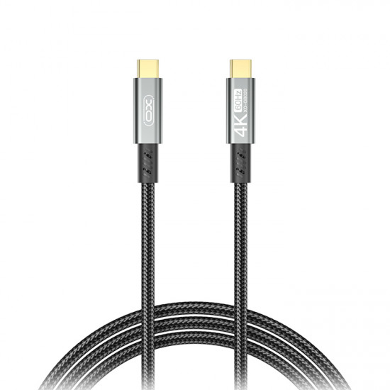 XO GB020 Καλώδιο USB 3.2 Gen 2x2 Type-C αρσ. - Type-C αρσ., 1.00m σε μαύρο χρώμα - XO