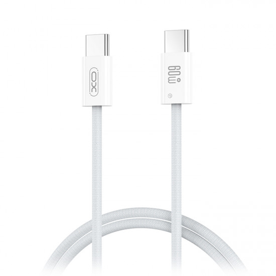 XO NB-Q273 Καλώδιο USB High-Speed Type-C αρσ. - Type-C αρσ., 1.00m σε λευκό χρώμα - XO