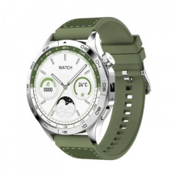XO WATCH4 SILVER AND GREEN Smartwatch με οθόνη AMOLED 1.43