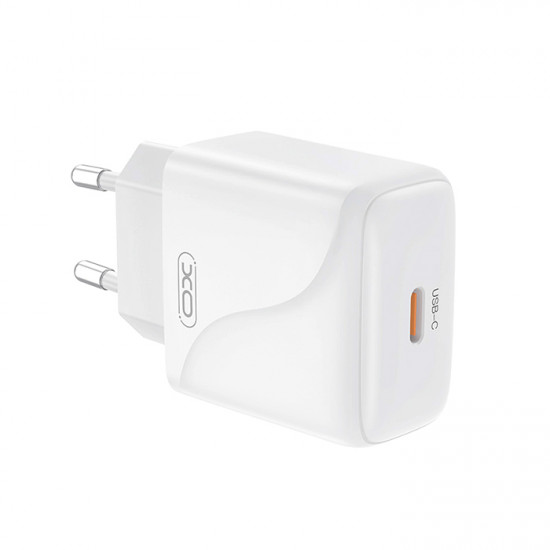 XO L141 20W SINGLE USB-C FAST CHARGER Universal φορτιστής USB-C PD20W, σε λευκό χρώμα - XO