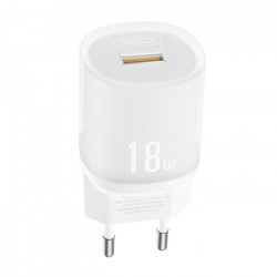 XO L157 (EU) QC3.0 18W CHARGER WHITE Universal φορτιστής USB-A, 18W σε λευκό χρώμα - XO