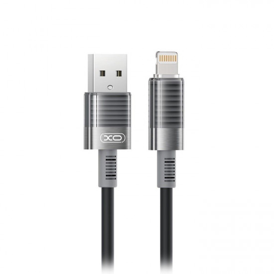 XO NB282 Καλώδιο USB High-Speed Α αρσ. - Lightning, 1.00m σε μαύρο χρώμα - XO