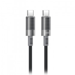 XO NB-Q282B Καλώδιο USB High-Speed Type-C αρσ. - Type-C αρσ., 1.00m σε μαύρο χρώμα - XO