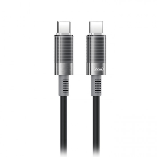 XO NB-Q282B Καλώδιο USB High-Speed Type-C αρσ. - Type-C αρσ., 1.00m σε μαύρο χρώμα - XO