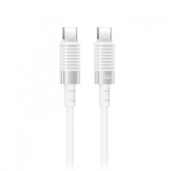 XO NB-Q282B Καλώδιο USB High-Speed Type-C αρσ. - Type-C αρσ., 1.00m σε λευκό χρώμα - XO