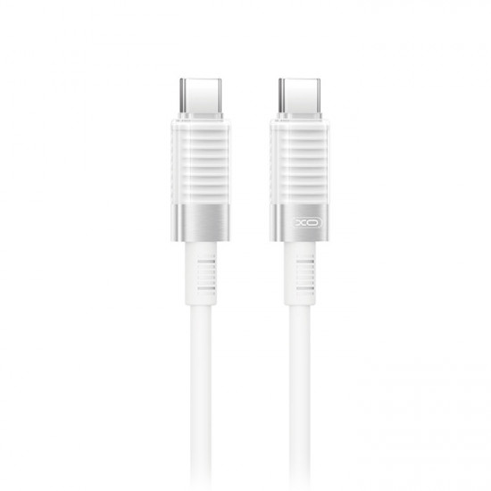 XO NB-Q282B Καλώδιο USB High-Speed Type-C αρσ. - Type-C αρσ., 1.00m σε λευκό χρώμα - XO