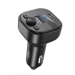 XO BCC18 Bluetooth ΜΡ3 αναμεταδότης FM αυτοκινήτου με θύρα φόρτισης Type-C, 15W - XO