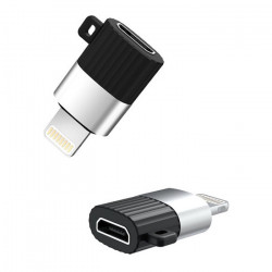 XO NB149-B Αντάπτορας Micro USB High-Speed θηλ. - Lightning, σε μαύρο/ασημί χρώμα - XO