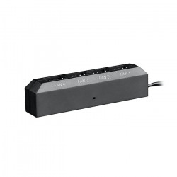 DEEPCOOL FH-04 Hub σύνδεσης έως και 4 ανεμιστήρων 3-pin/4-pin, με λειτουργία PWM fan speed control, σε μαύρο χρώμα. - DEEPCOOL