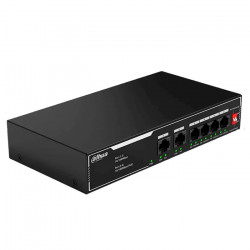 DAHUA SF1006LP 6-Port Unmanaged Ethernet Switch 10/100, με 4 θύρες PoE - DAHUA