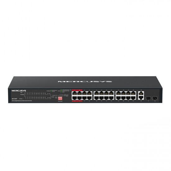 MERCUSYS MS128GP 28-Port gigabit rackmount switch με 24 θύρες PoE+ - MERCUSYS