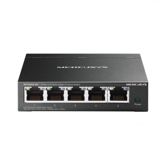 MERCUSYS MS105GS-M2 5-Port 2.5G Multi-Gigabit desktop switch - MERCUSYS