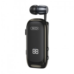 XO BE51 In-ear Bluetooth ακουστικό με επεκτεινόμενο καλώδιο, σε μαύρο χρώμα - XO