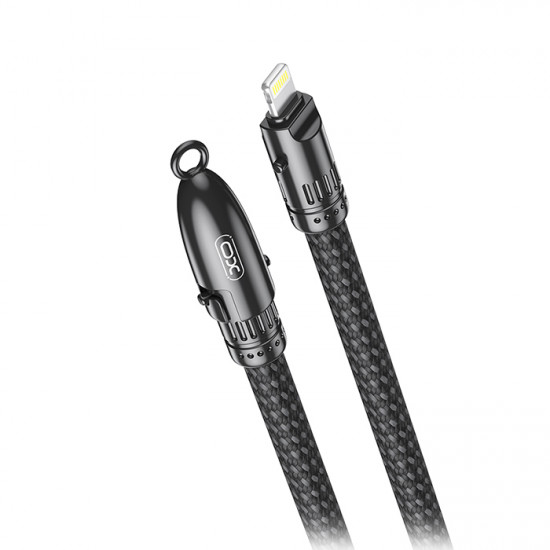 XO NB-Q289A Καλώδιο USB High-Speed Type-C αρσ. - Lightning, 0.2m σε μαύρο χρώμα - XO