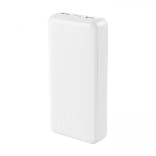XO PB313 WHITE COLOR Powerbank 20.000 mAh με 3 θύρες USB (2x USB-A, 1x USB-C), σε λευκό χρώμα - XO