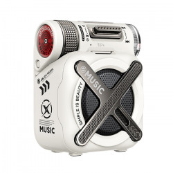 XO F72 MECHA WHITE COLOR Mini Bluetooth φορητό ηχείο, σε λευκό χρώμα - XO