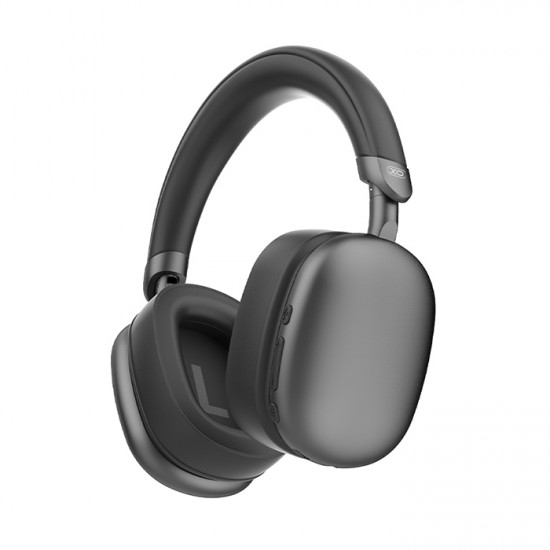 XO BE55 BLACK COLOR Ασύρματα Over-Ear ακουστικά με τεχνολογία ακύρωσης θορύβου (ANC), σε μαύρο χρώμα - XO