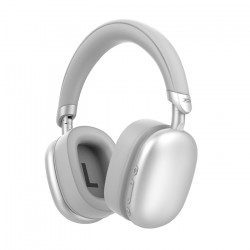 XO BE55 SILVER COLOR Ασύρματα Over-Ear ακουστικά με τεχνολογία ακύρωσης θορύβου (ANC), σε ασημί χρώμα - XO
