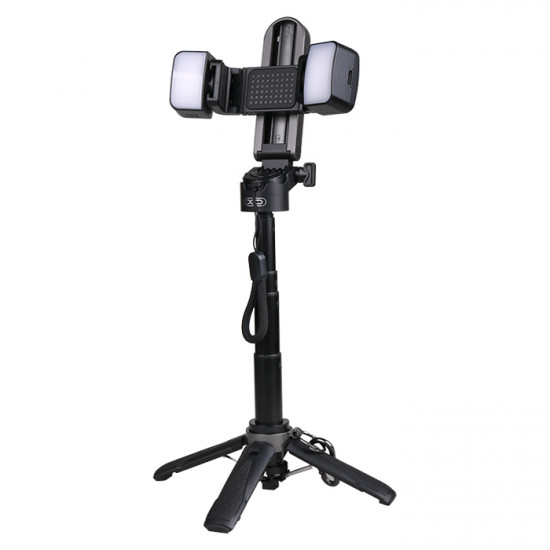 XO SS21 (LW) Πολυμορφικό Bluetooth selfie stick με αποσπώμενα φώτα - XO