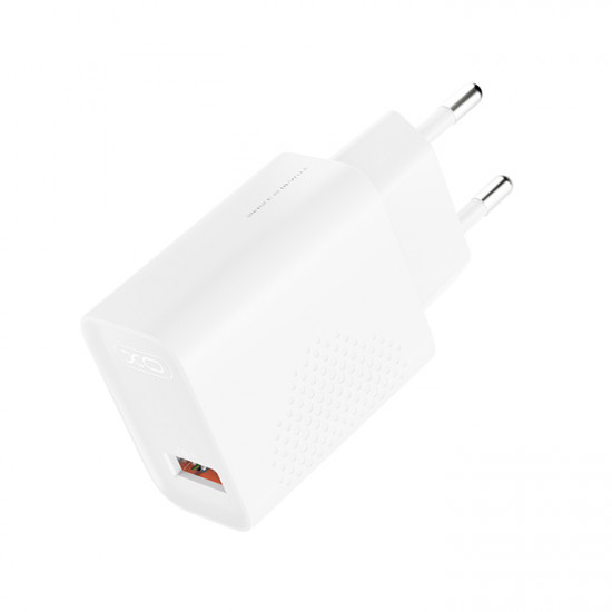 XO L159 (EU) QC3.0 Universal φορτιστής USB-A, 18W σε λευκό χρώμα - XO