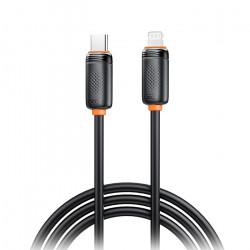 XO NB-Q302A Καλώδιο USB High-Speed Τype-C αρσ. - Lightning αρσ. 27W, 1.00m σε μαύρο χρώμα - XO