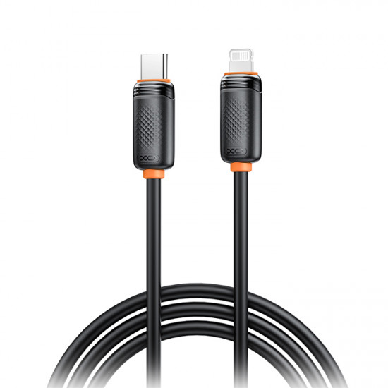 XO NB-Q302A Καλώδιο USB High-Speed Τype-C αρσ. - Lightning αρσ. 27W, 1.00m σε μαύρο χρώμα - XO