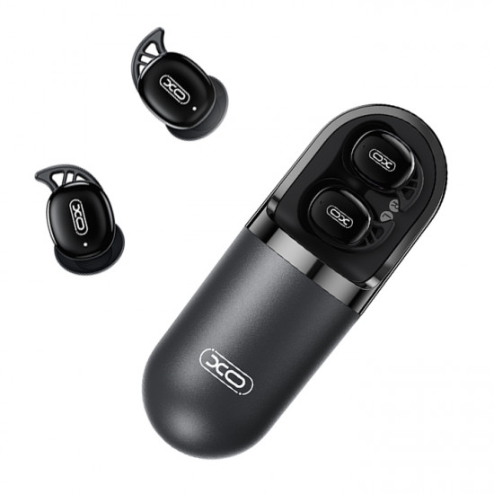 XO G48 SLEEP Bluetooth εργονομικά ακουστικά με δονούμενη θήκη φόρτισης και δυνατότητα χρήσης κατά τον ύπνο, σε μαύρο χρώμα - XO