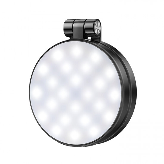 XO SS35 BLACK Πολυμορφικό φως για λήψη φωτογραφιών, με ενσωματωμένο καθρέφτη, σε μαύρο χρώμα - XO