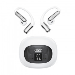 XO G49 WHITE COLOR Bluetooth ακουστικά handsfree με θήκη φόρτισης και LED οθόνη, σε λευκό χρώμα - XO