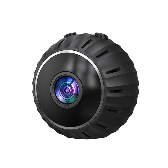 XO CR17 Mini Wi-Fi επαναφορτιζόμενη κάμερα 480p για εσωτερικούς χώρους, με μαγνητική επιφάνεια σε μαύρο χρώμα - XO