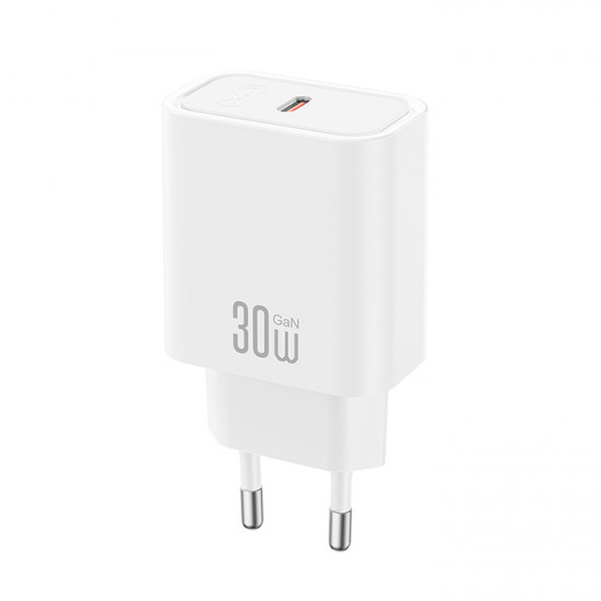 XO CE41 Universal φορτιστής USB-C, PD30W σε λευκό χρώμα - XO