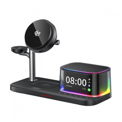 XO CX045 Charging Station για κινητό, smartwatch και ακουστικά με ηχείο και ρολόι, 25W - XO