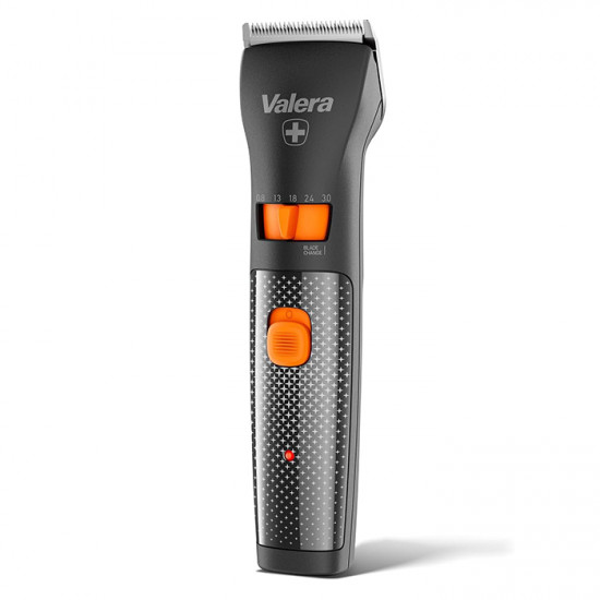 VALERA SWISS EXCELLENCE SMART BLACK Επαγγελματική κουρευτική μηχανή μαλλιών, με επαναφορτιζόμενη μπαταρία και τροφοδοσία ρεύματος σε μαύρο / πορτοκαλί χρώμα. - VALERA